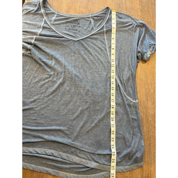 FREE PEOPLE We The Free Blue Oversized Loose Fit Tee T-Shirt size L - Picture 8 of 8